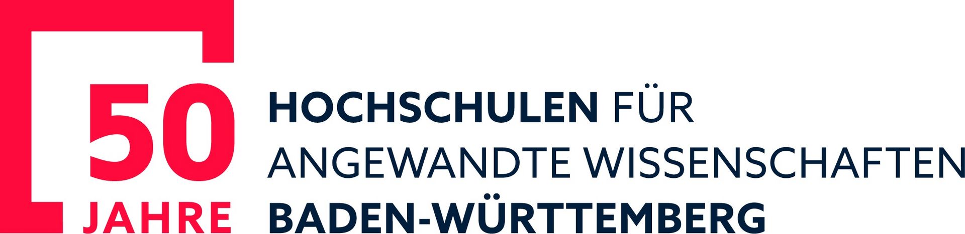 Logo 50 Jahre HAW in BW