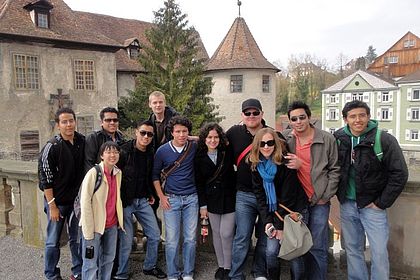 International students on one of the excursions organized by "International Friends" Esslingen University, Picture International Office