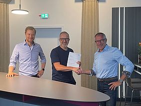 Rektor, Prorektor und Vorsitzender des VdF der Hochschule Esslingen