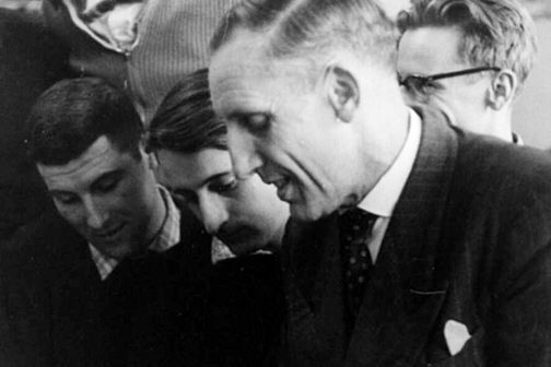 Prof. Joachim Stein with student group in 1963