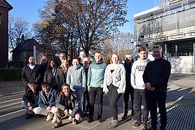 Studierende der Hochschule Esslingen und der JAMK University auf dem Campus Stadtmitte.