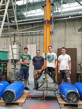 Das Entwicklerteam besteht aus vier Absolventen im Maschinenbau