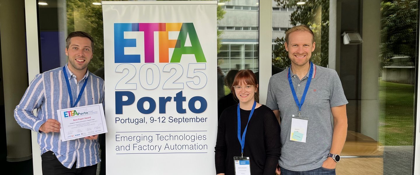 Best Paper Award at ETFA 2025