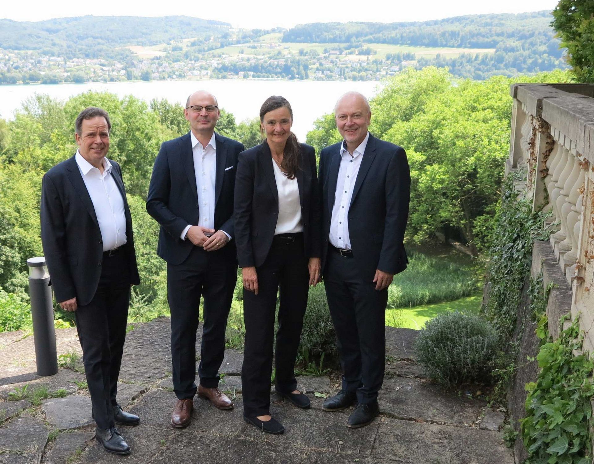 Der neue Vorstand der HAW auf der Sommerklausur im Schloss Marbach.