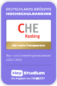 Siegel CHE-Ranking Bau- und Umweltingenieurwesen