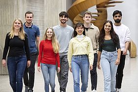 Studierendengruppe der Hochschule Esslingen am Campus Flandernstraße