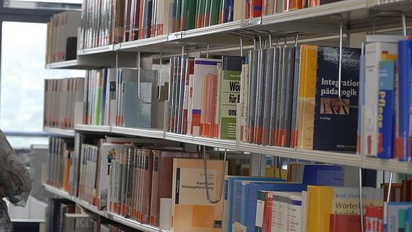 Bookshelf in the library