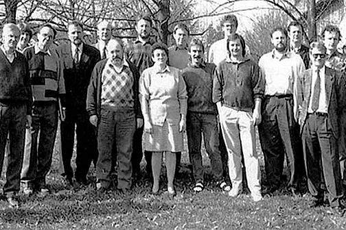 Gruppenbild des Fachbereichs Technische Informatik 1993 