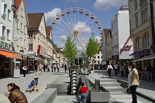 Aussicht auf das Riesenrad in Göppingen 