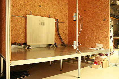 Laboratory test for performance testing of radiators
