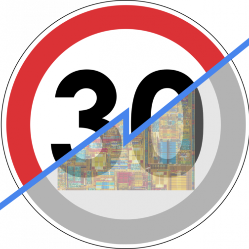 30-er Strassenschild