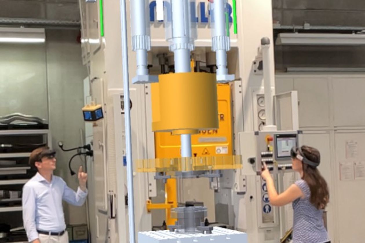 Digital twin of the hydraulic 1,000 kN press