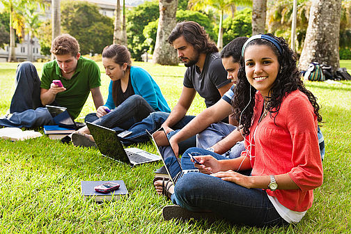 Group of international students