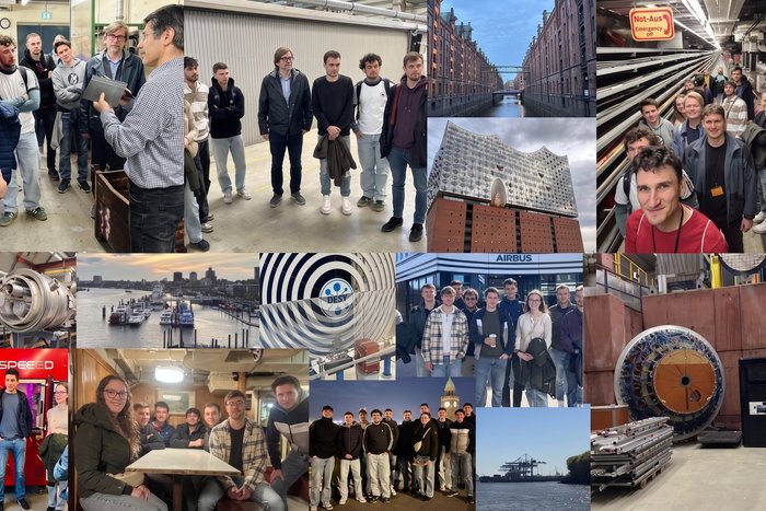 Fotocollage Exkursion Fakult&auml;t Maschinen und Systeme