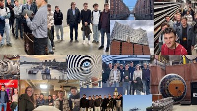 Fotocollage Exkursion Fakult&auml;t Maschinen und Systeme
