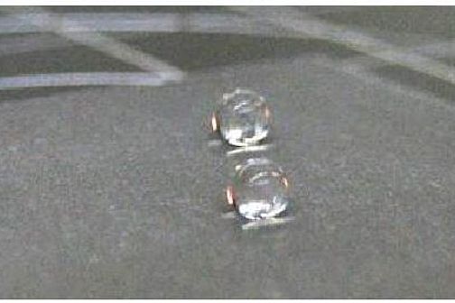 Superhydrophobe Stahloberfläche durch Silanisierung, Kontaktwinkel am Wassertropfen > 150° 