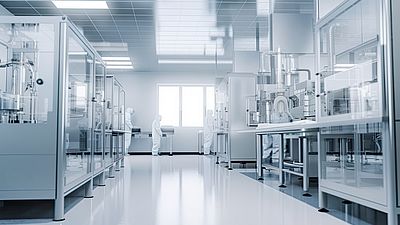 Pharma, pharmaceautical clean room for chemical production in co