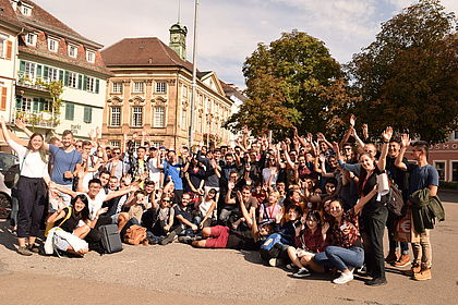 group photo of international students
