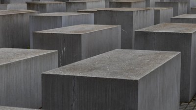 Berlin, Deutschland: das Beton Denkmal f&uuml;r ermordete Juden in Europa