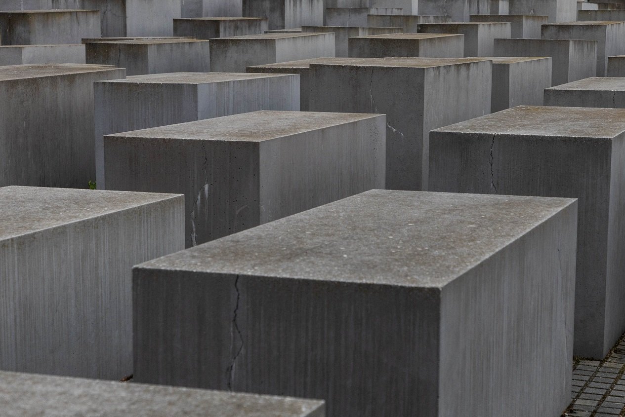 Berlin, Deutschland: das Beton Denkmal f&uuml;r ermordete Juden in Europa
