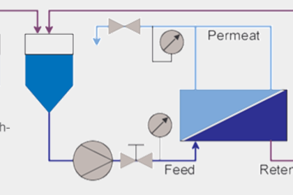 Sketch of a buffer exchange