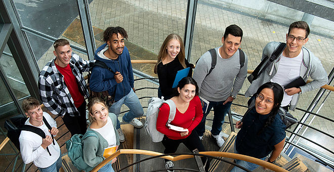 Studierende am Campus Stadtmitte