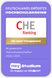 Siegel CHE-Ranking Angewandte Naturwissenschaften