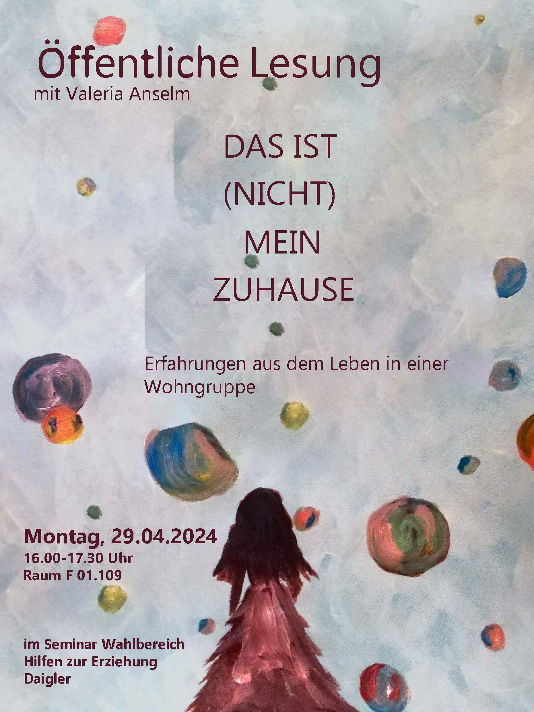 Cover des Buches von Valeria Anselm mit dem Titel: "Das ist (nicht) mein Zuhause"