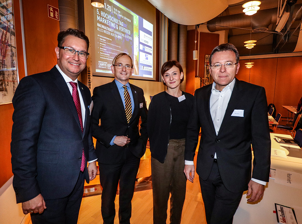 Gruppenfoto der vier Referenten