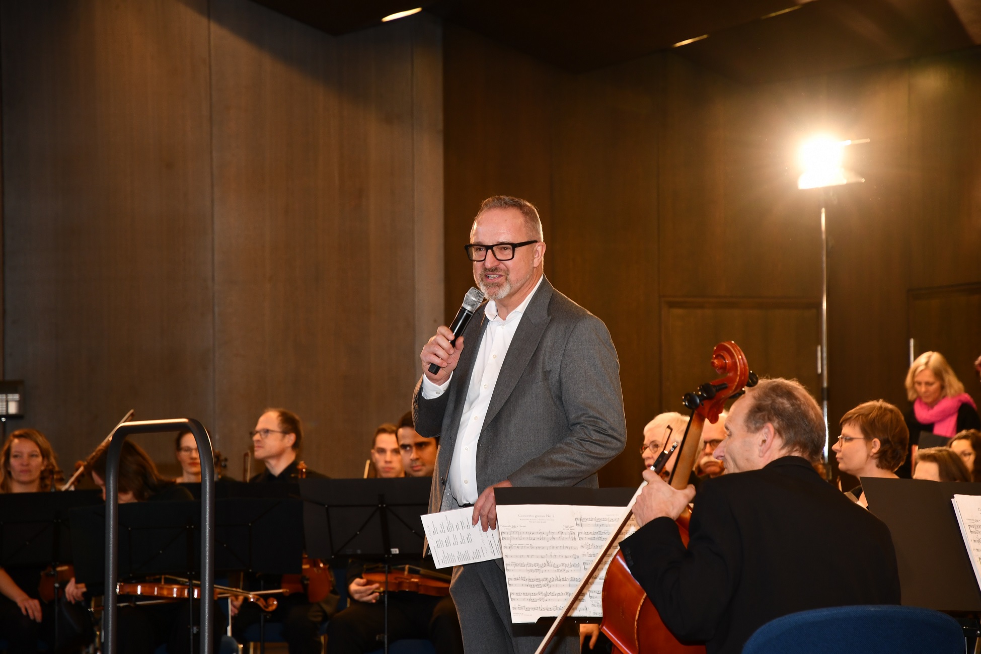 Markus Sontheimer vom VDF beim Konzert der Hochschule Esslingen