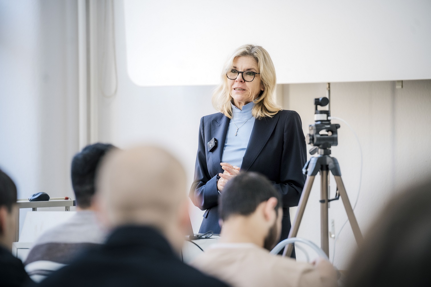 Professorin Dr. Marion Laging spricht am Studieninfotag der Hochschule Esslingen