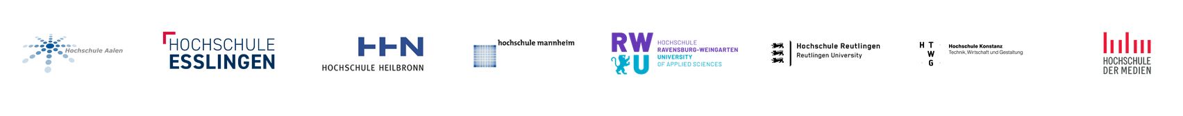 Logos der Hochschulen im HfSW-Verbund