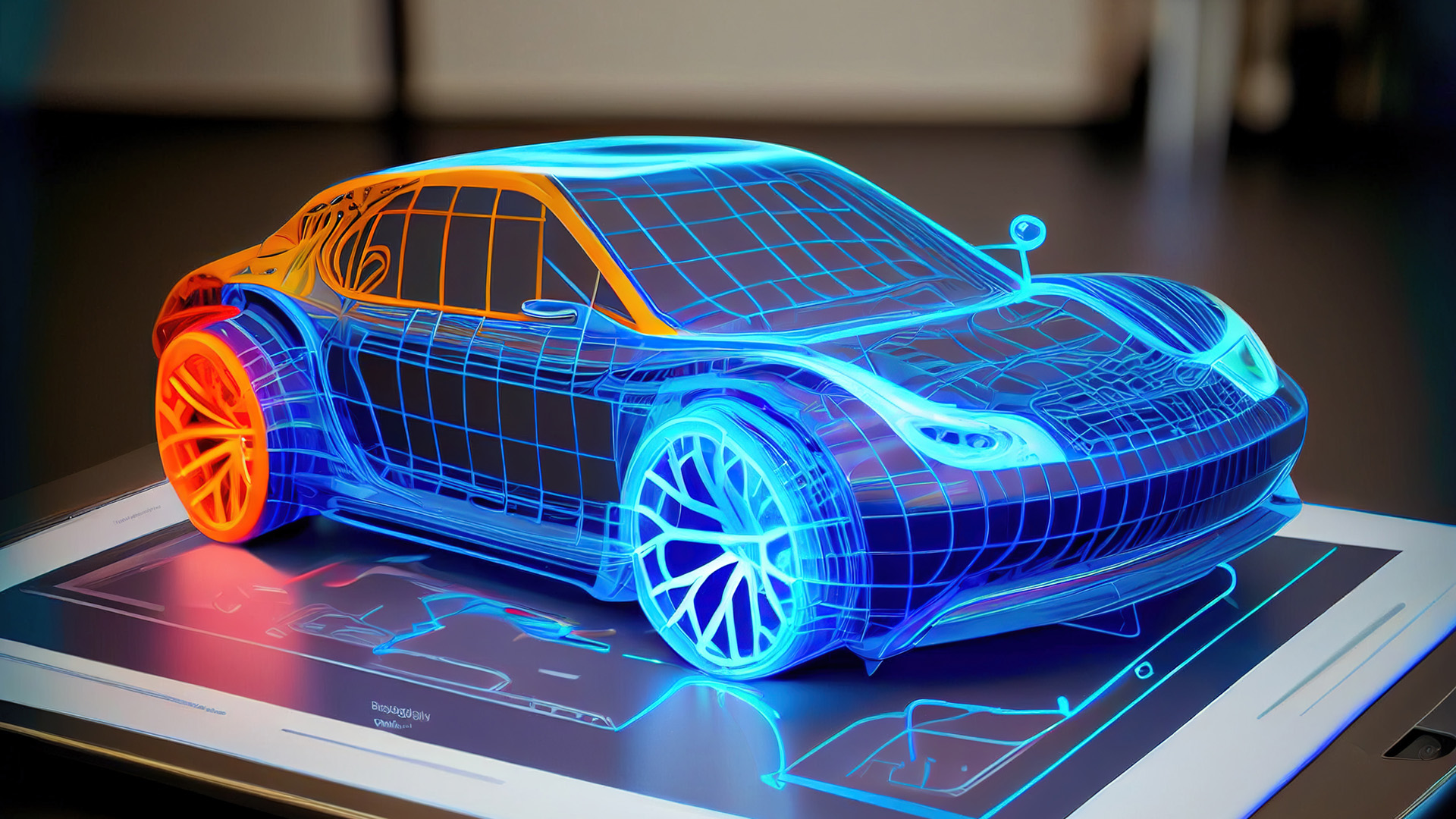 Occupational field of research and development hologram vehicle